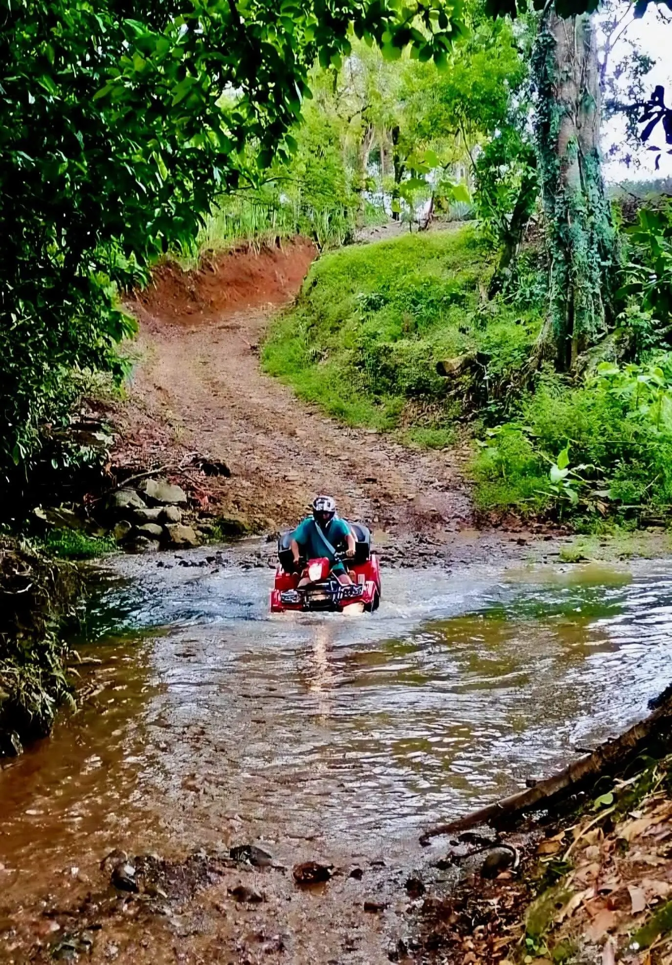 Costa Rica ATV & Horseback Adventures River Crossing